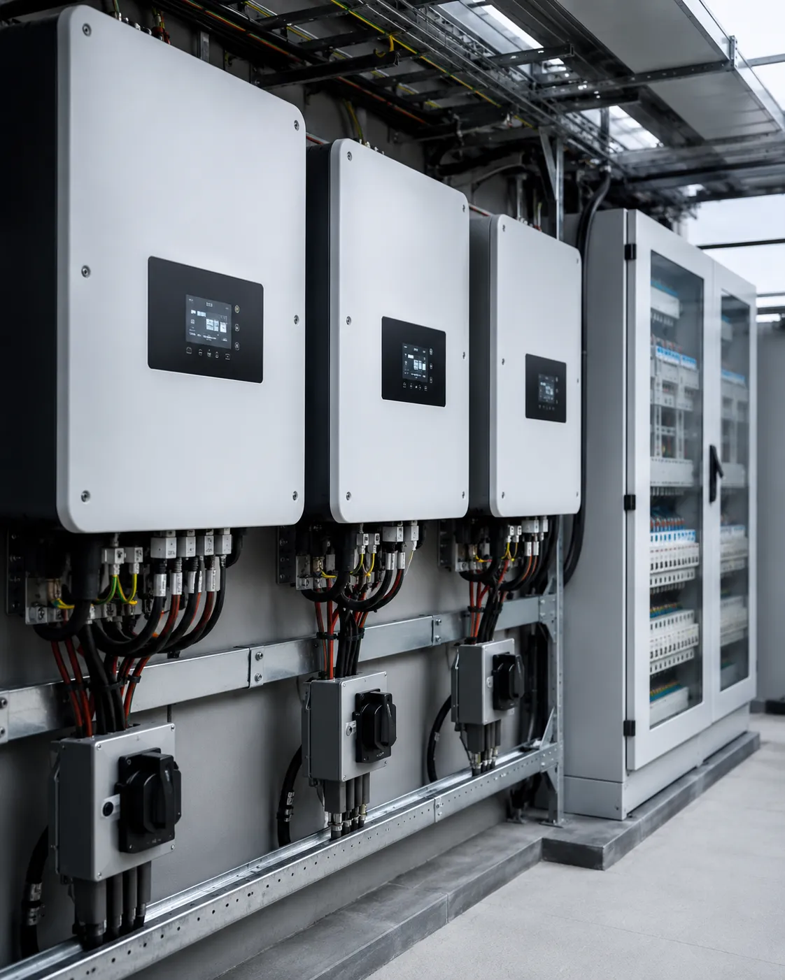 Solar inverters and electrical systems
